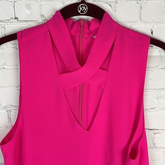 Naked Zebra Pink Cross Front Tank - Picture 2 of 7